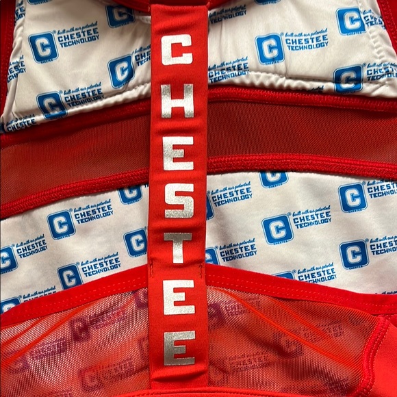 The Chestee Red Sports Bra - Picture 4 of 5